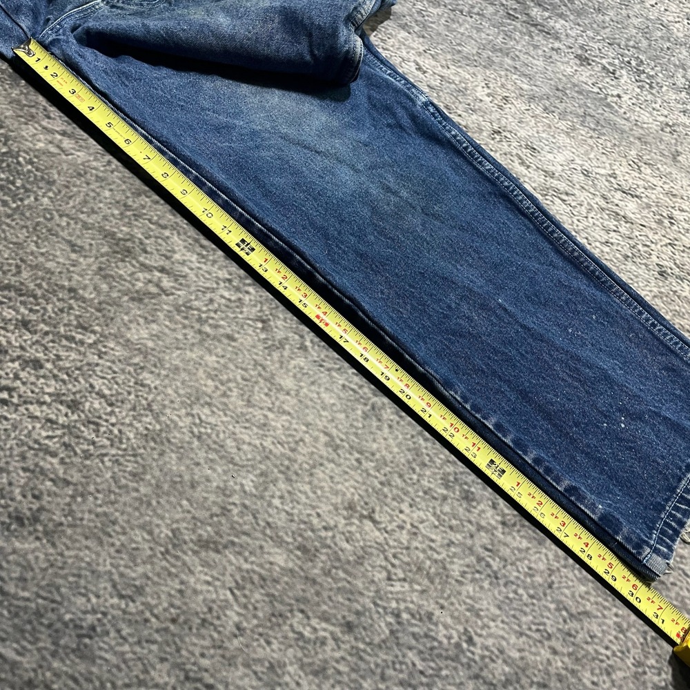 Koman Jeans Carpenter Baggy Wide Leg‎ 34x30 Blue Distressed Skater Vintage Y2K - Picture 13 of 16